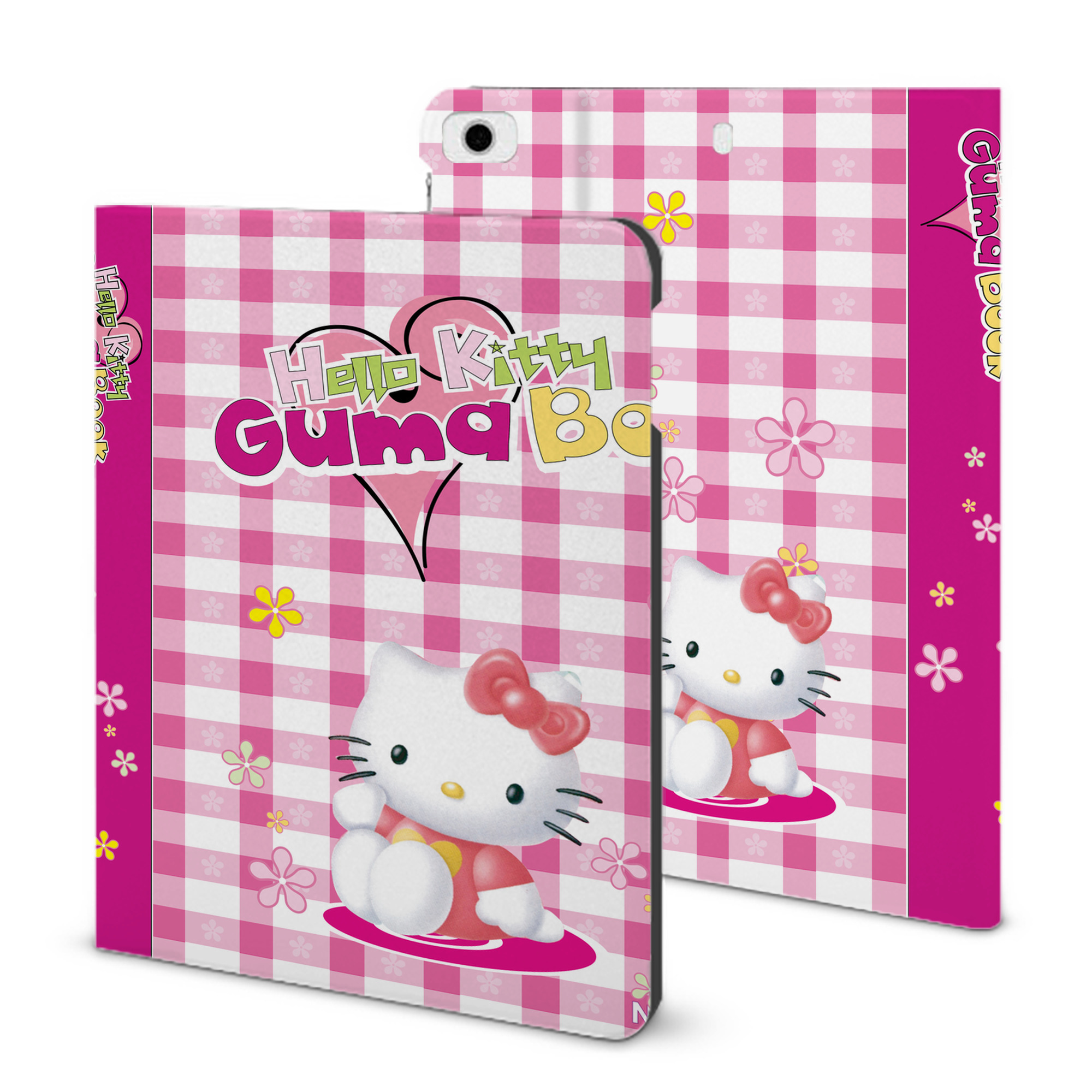 （画像用） Hello Kitty ハローキティ IPad ケース ブック型 PUレザー TPU 耐衝撃 軽量 薄型 ペン収納なし 全面保護 IPad 各モデル対応